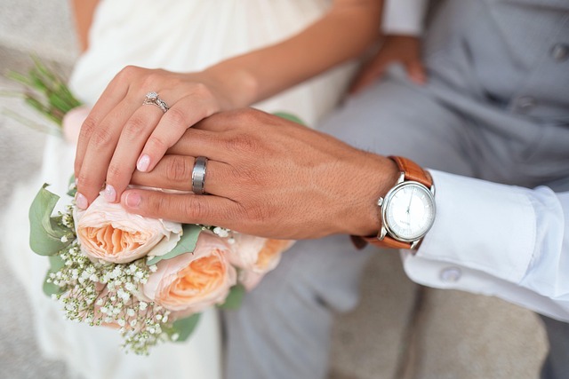 Bride and Groom's hands