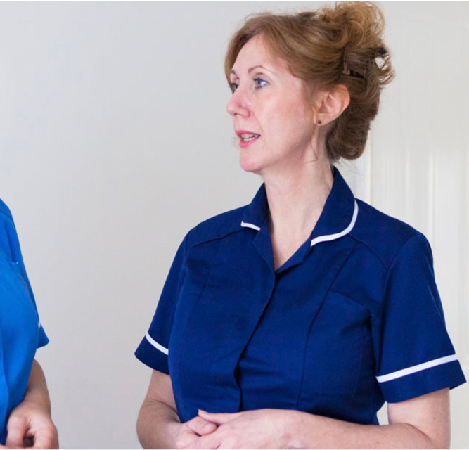 Kate earlier in her Nursing career