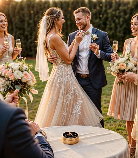 Toasting the Bride and Groom, AI generated